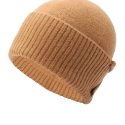 Kate Spade Bow Beanie in Brown