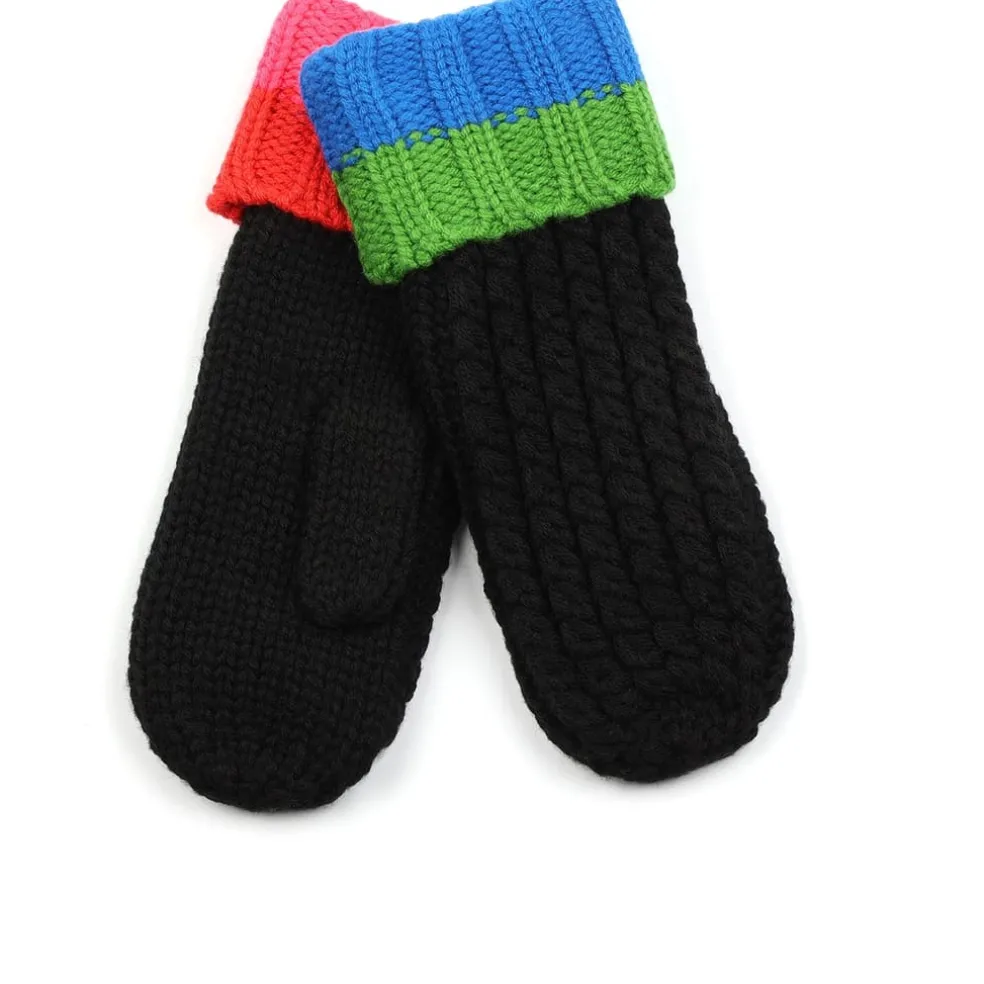 Kate Spade Marbl Cbl Mittn in Black