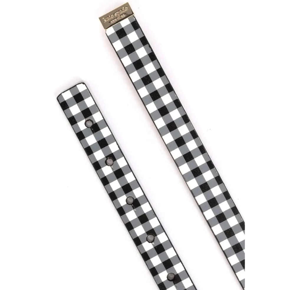 Kate Spade 19mm Belt Gngm in Black