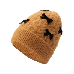 Kate Spade Vlvt Bow Bnie in Brown