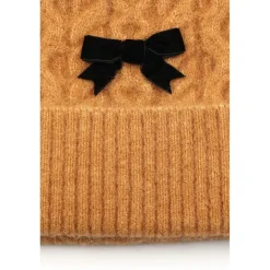 Kate Spade Vlvt Bow Bnie in Brown