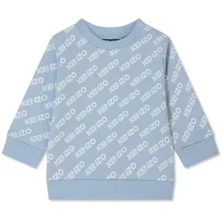 Kenzo All Over Logo Sweatshirt in Blue