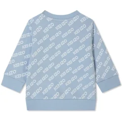 Kenzo All Over Logo Sweatshirt in Blue