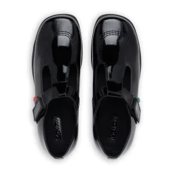 Kickers Fragma T Bar Junior Girls Shoes in Black