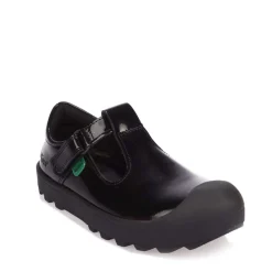 Kickers Infant Plunk Patent Shoe in Black