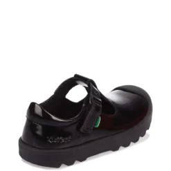 Kickers Infant Plunk Patent Shoe in Black