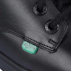 Kickers Junior Disley Hi Leather Boot in Black