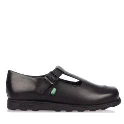 Kickers Womens Fragma T-Buckle Shoe in Black