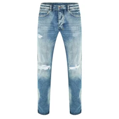 KSUBI Distressed Relaxed Fit Jeans in Blue