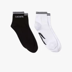 Lacoste 2 Pack Low Sport Socks in Black
