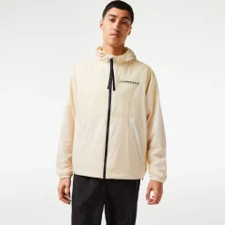 Lacoste Bh5456 Hooded Rain Jacket in Multi