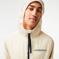 Lacoste Bh5456 Hooded Rain Jacket in Multi