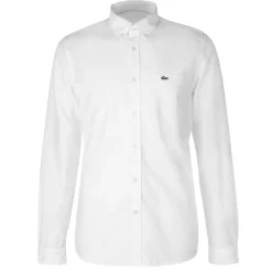 Lacoste Button Down Oxford Shirt in White