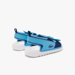 Lacoste Childrens Surukids Sandals in Blue-White