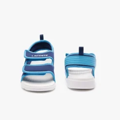 Lacoste Childrens Surukids Sandals in Blue-White
