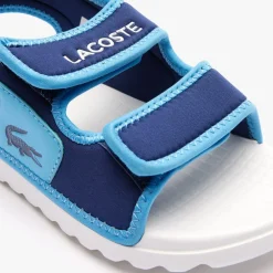 Lacoste Childrens Surukids Sandals in Blue-White