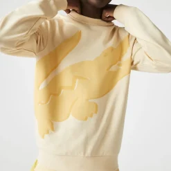 Lacoste Classic Fit Big Logo Sweatshirt in Yellow