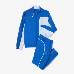 Lacoste Colour-Block Tennis Tracksuit in Blue