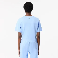 Lacoste Cotton Logo T-Shirt in Light Blue