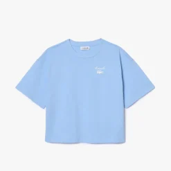 Lacoste Cotton Logo T-Shirt in Light Blue