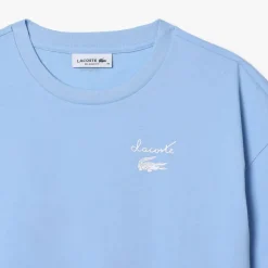 Lacoste Cotton Logo T-Shirt in Light Blue
