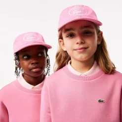 Lacoste Eyelets Cap in Pink