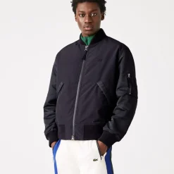 Lacoste Full Zip Bomber Jacket in Navy