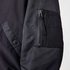 Lacoste Full Zip Bomber Jacket in Navy