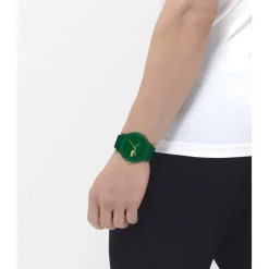 Lacoste Gents 12.12 Hero Silicone Strap Watch in Green