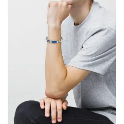 Lacoste Gents Crew Bracelet in Silver