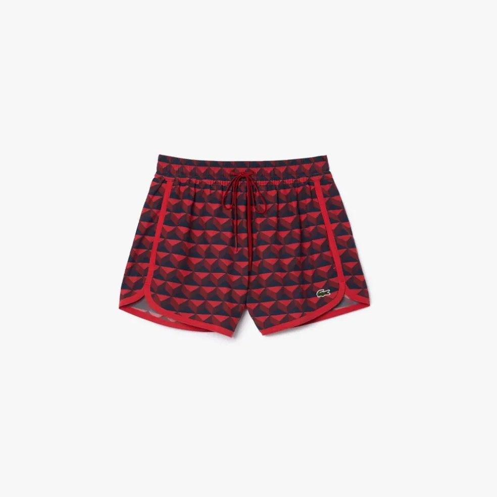 Lacoste Graphic Motif Short Draped Shorts in Multi colour