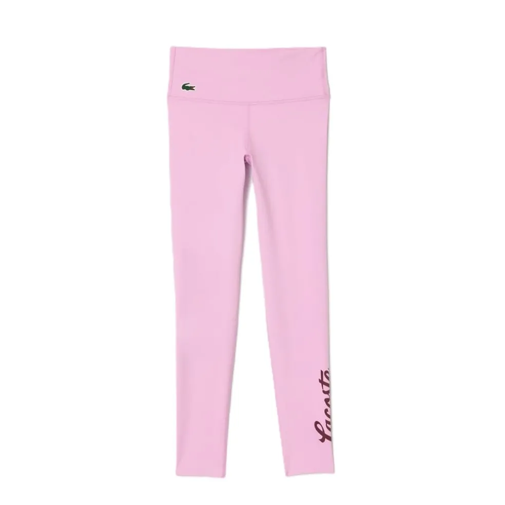 Lacoste High Waist Skinny Leggings in Pink