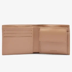 Lacoste Holiday Leather Billfold in Brown