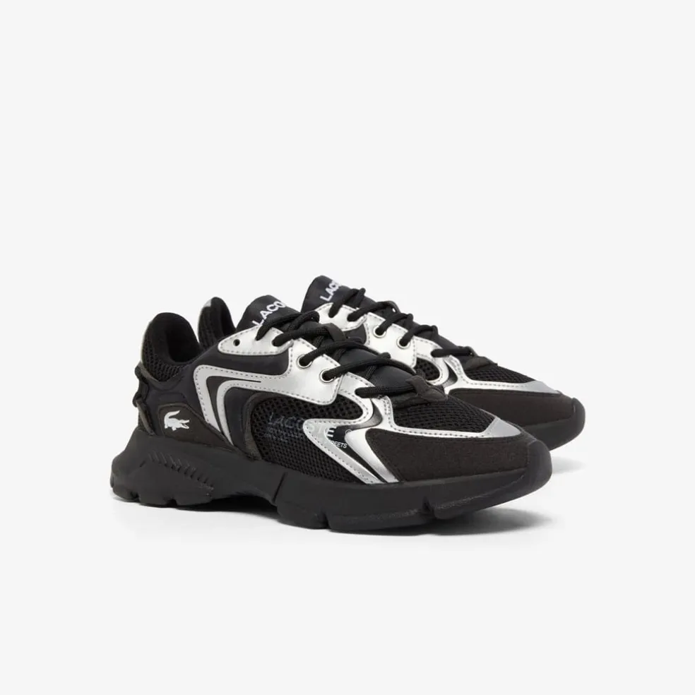 Lacoste Infants L003 Neo Trainers in Black Silver