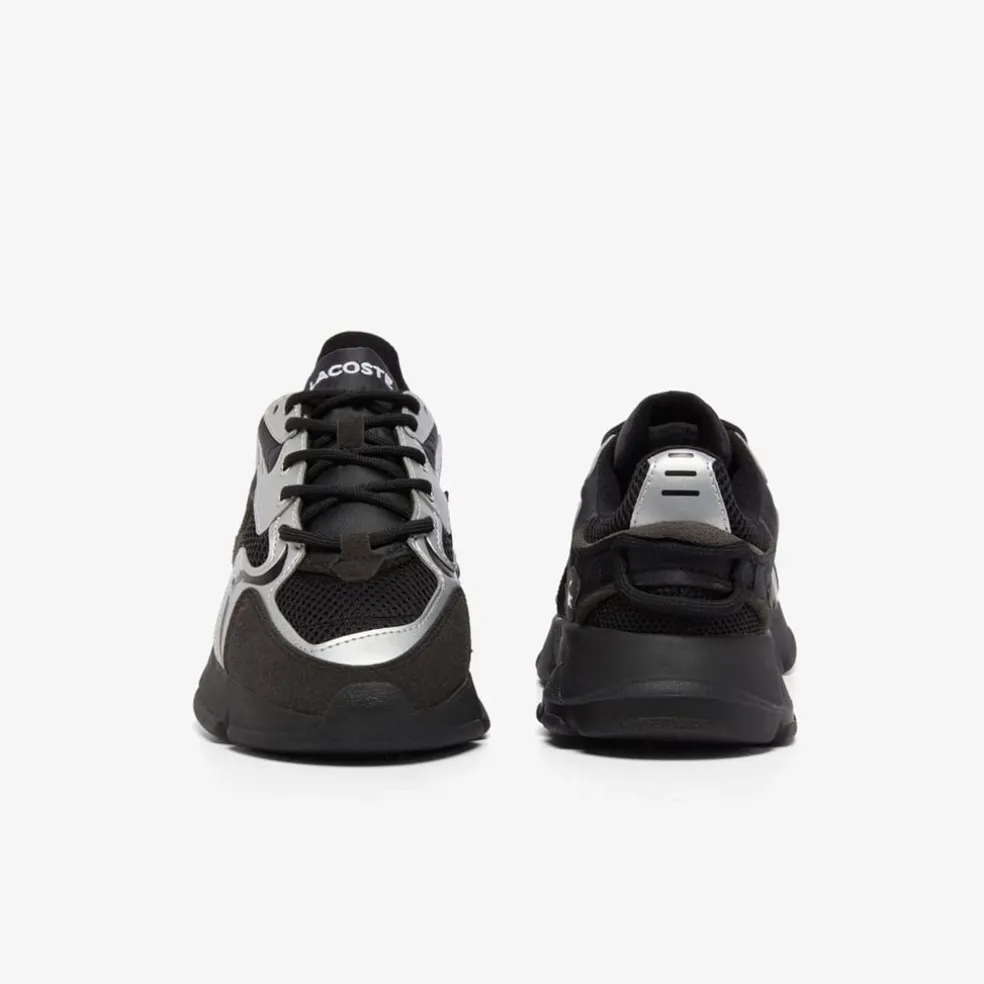 Lacoste Infants L003 Neo Trainers in Black Silver