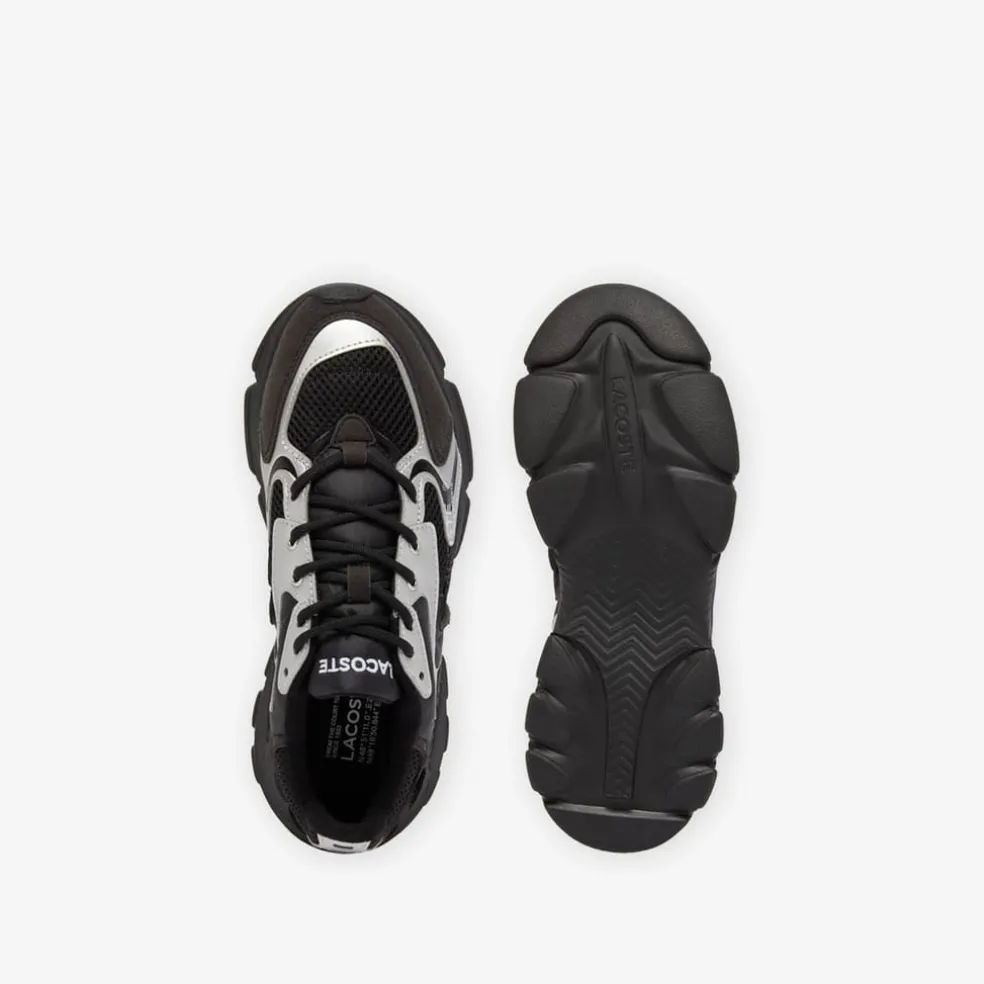 Lacoste Infants L003 Neo Trainers in Black Silver