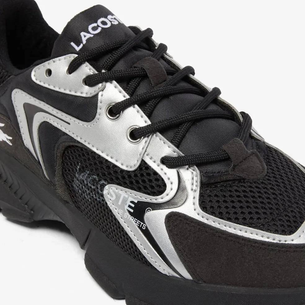 Lacoste Infants L003 Neo Trainers in Black Silver