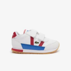 Lacoste Infants Partner Trainers in White red