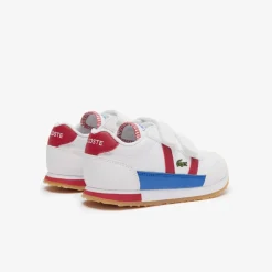 Lacoste Infants Partner Trainers in White red