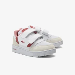 Lacoste Infants T-Clip Trainers in White pink