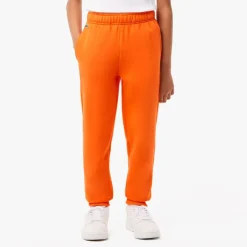 Lacoste Juniors Fleece Sweatpants in Orange
