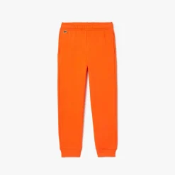 Lacoste Juniors Fleece Sweatpants in Orange