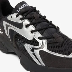 Lacoste Juniors L003 Neo Trainers in Black Silver