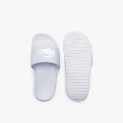 Lacoste Juniors Serve 1.0 Sliders in Light Blue