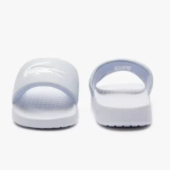 Lacoste Juniors Serve 1.0 Sliders in Light Blue