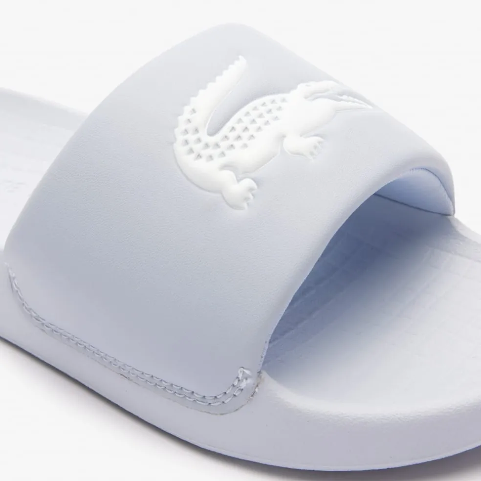 Lacoste Juniors Serve 1.0 Sliders in Light Blue