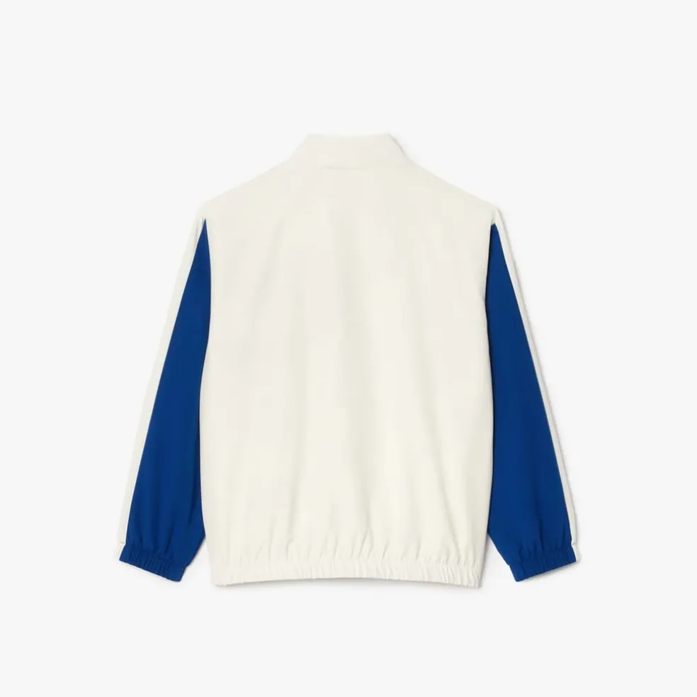 Lacoste Juniors Sportsuit Zip-Up Track Jacket in Cream