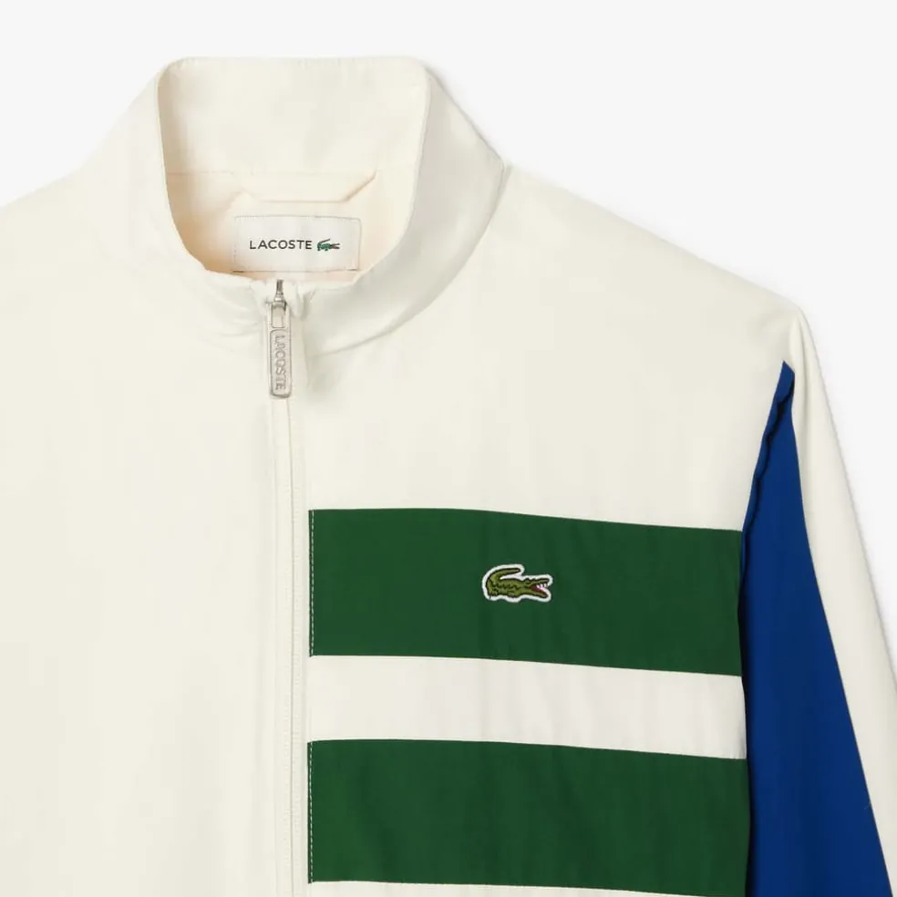 Lacoste Juniors Sportsuit Zip-Up Track Jacket in Cream