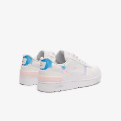 Lacoste Juniors T-Clip Trainers in White pink