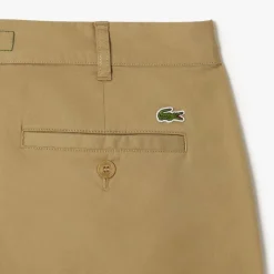 Lacoste Lightweight Slim-Fit Stretch Pants in Beige